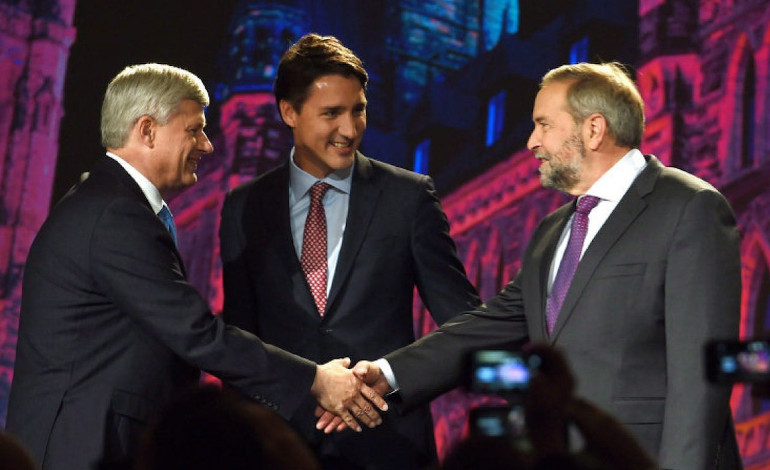 Harper, Trudeau, Mulcair at Munk debate