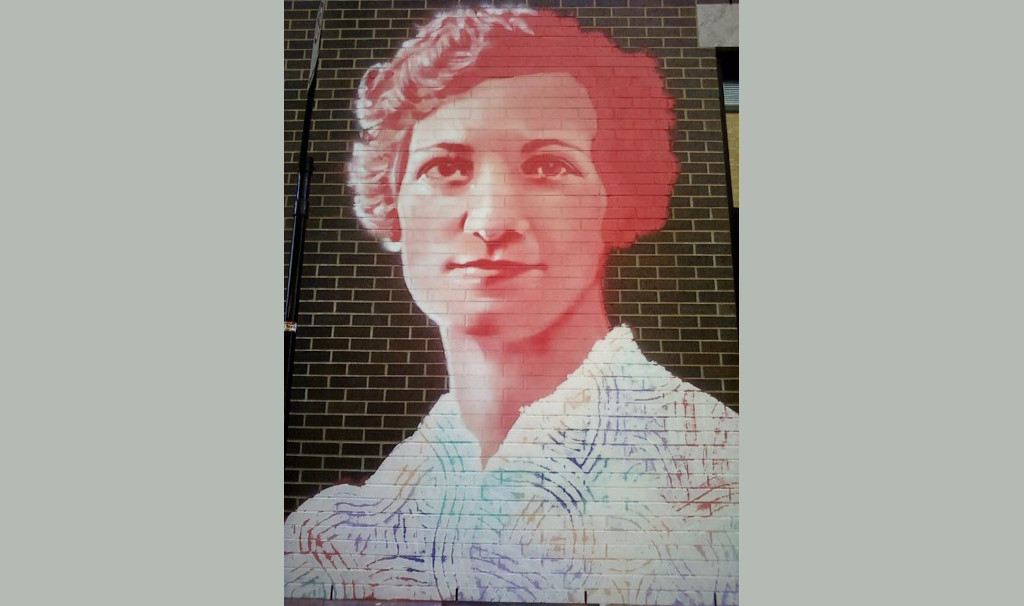 Mural of Lea Roback in Montreal