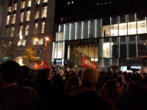 Protest outside Trump Tower, New York