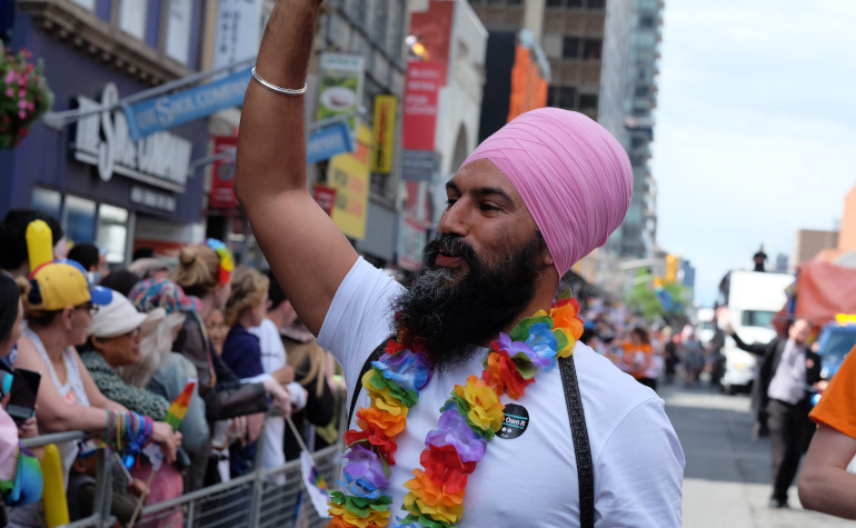 NDP leader Jagmeet Singh at 2017 Toronto Pride
