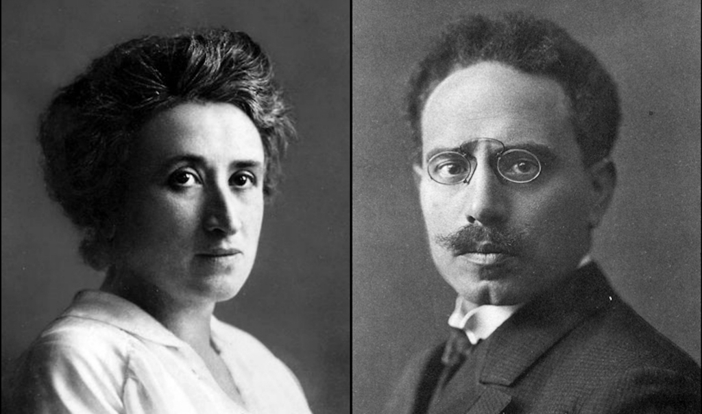 Portraits of Rosa Luxemburg and Karl Liebknecht