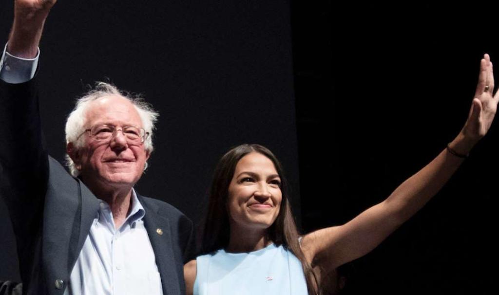 US Senator Bernie Sanders and Congresswoman Alexandria Ocasio-Cortez