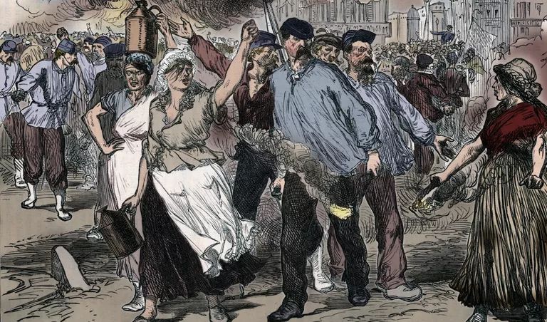 Drawing of participents of Paris Commune